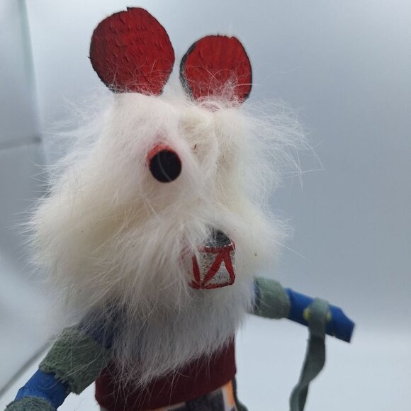 Kachina Handmade Doll Signed 7 Inch Bear AM Native American Indian Art Wood - Picture 3 of 10